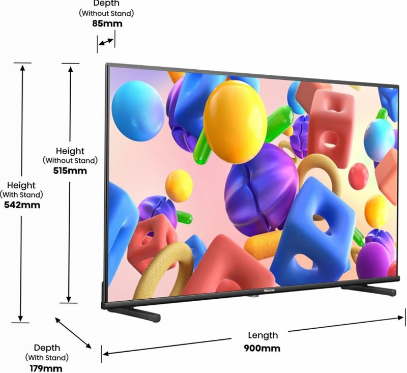 Hisense TV SET 40A5KQ HSN Nero 40" HD QLED