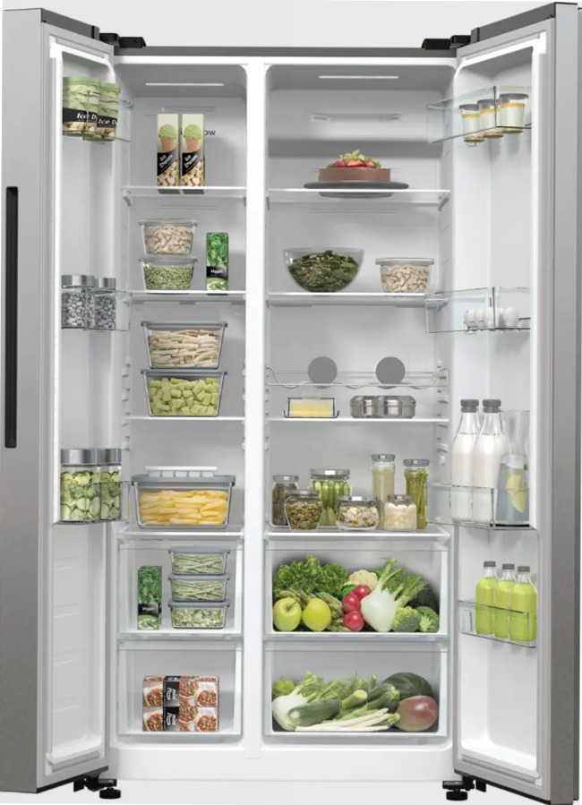 Hisense REFRIG HZF5508UEB RS711N4ACE Acciaio E Side by Side 358lt