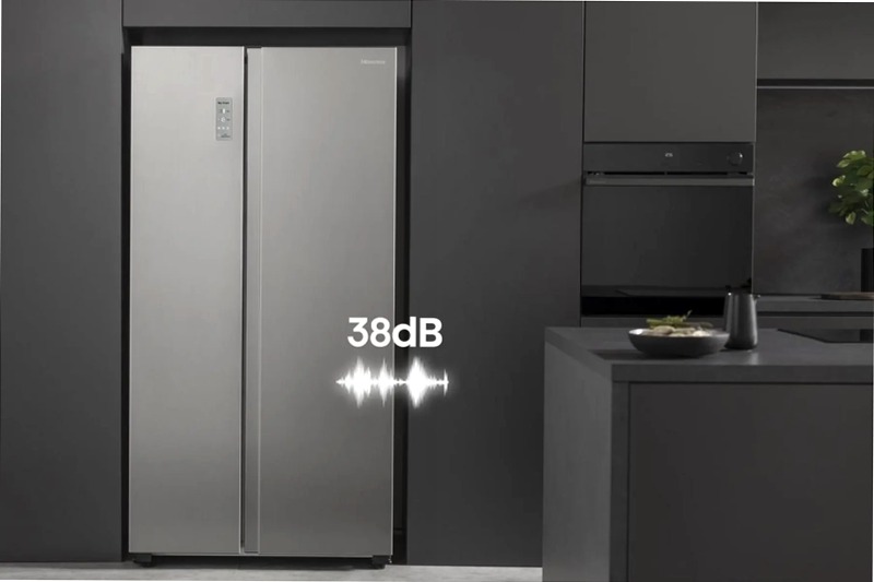 Hisense REFRIG HZF5508UEB RS711N4ACE Acciaio E Side by Side 358lt