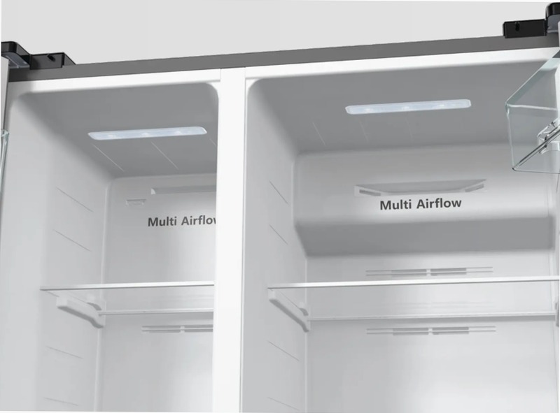 Hisense REFRIG HZF5508UEB RS711N4ACE Acciaio E Side by Side 358lt