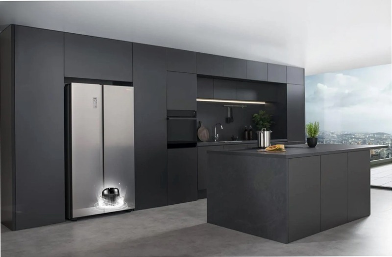 Hisense REFRIG HZF5508UEB RS711N4ACE Acciaio E Side by Side 358lt