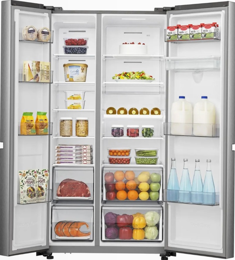 Hisense REFRIG BCD-668W RS840N4WCE Grigio E Side by Side 414lt