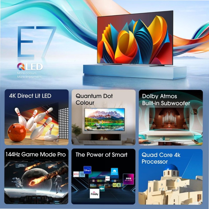 Hisense TV SET 100E7NQ HSN - Sua Nuova Smart TV Nero 85" HD