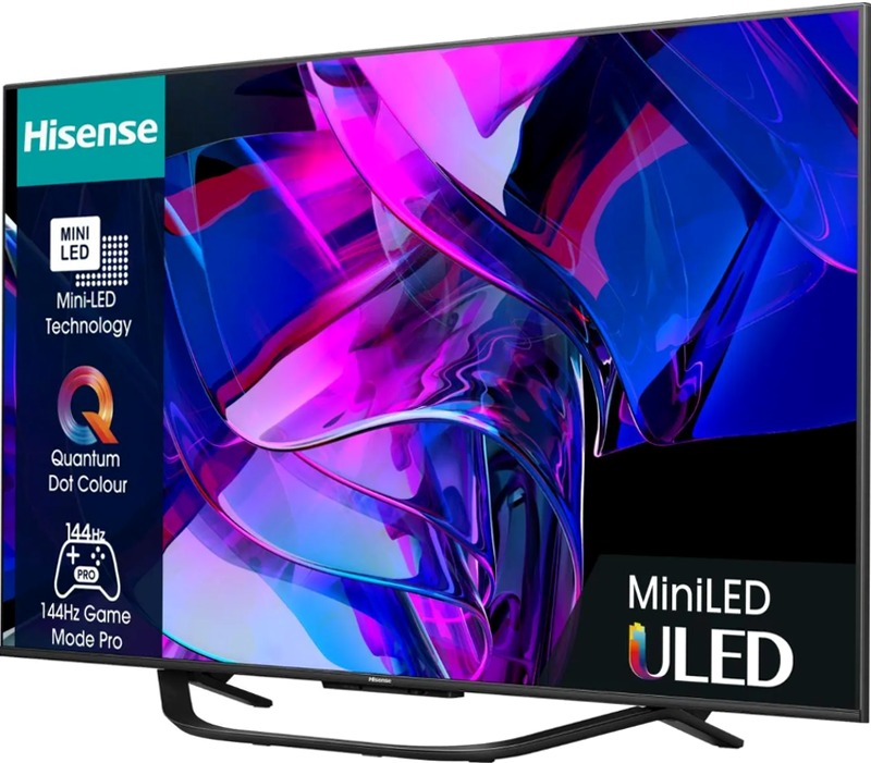 Hisense TV SET 65U72KQ HSN - Smart TV Mini-LED Grigio 65" HD