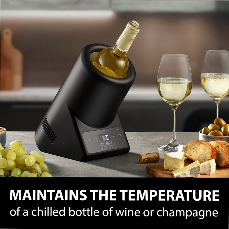 CASO Design VinoCase Raffreddatore di vino da tavolo Nero
