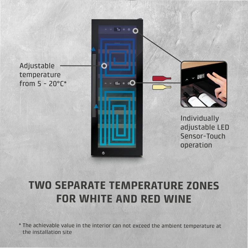 CASO Design WineExclusive 38 Smart Black