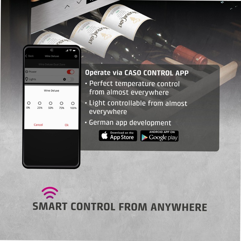 CASO Design WineExclusive 38 Smart Black