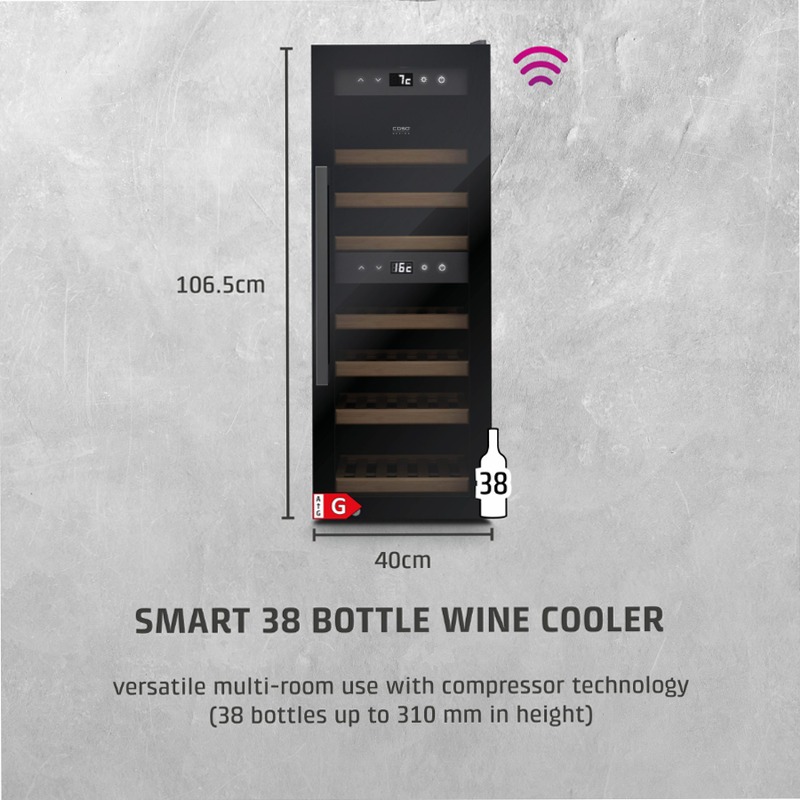 CASO Design WineExclusive 38 Smart Black