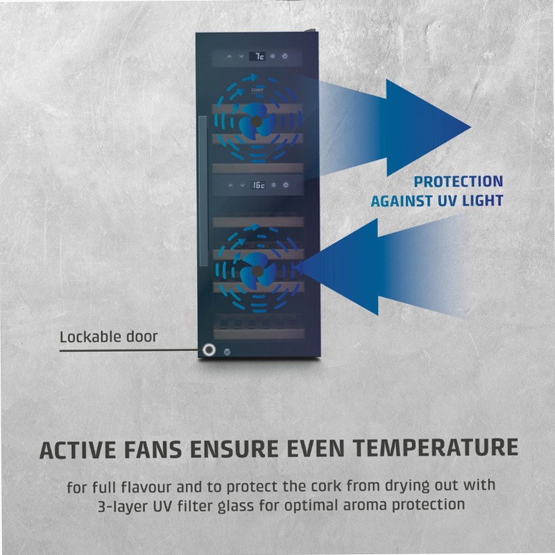 CASO Design WineExclusive 38 Smart Black