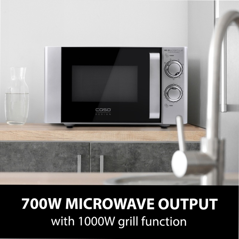 CASO MG 20 Microonde Ecostyle Argento