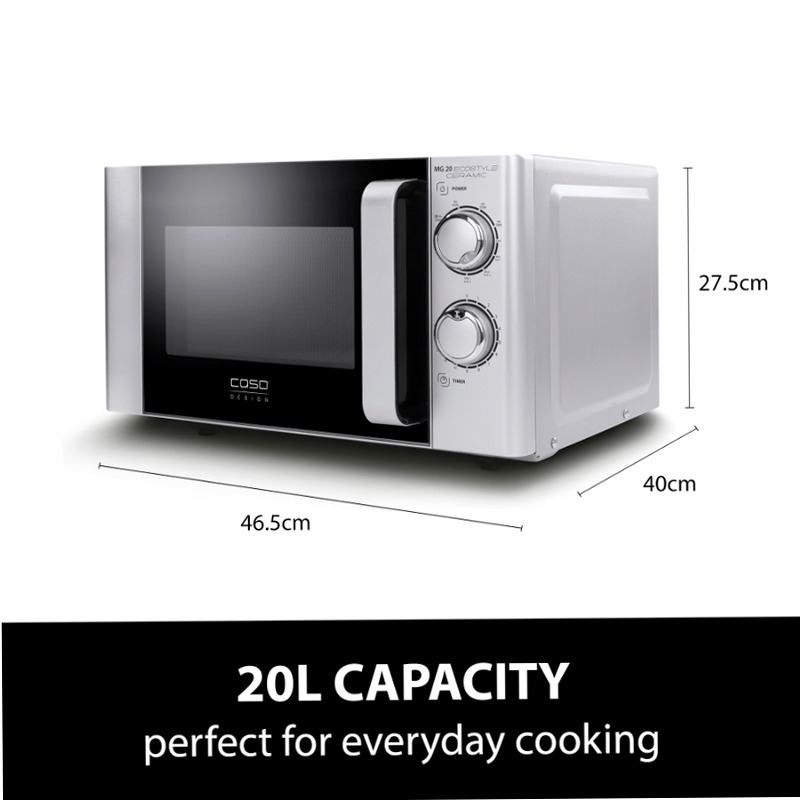 CASO MG 20 Microonde Ecostyle Argento