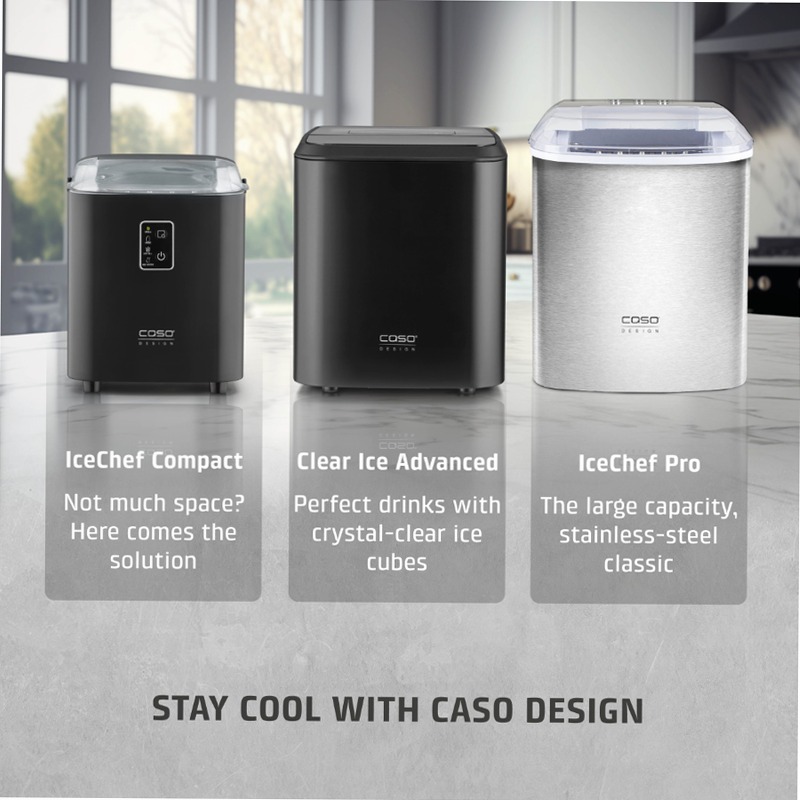 CASO Ice Chef Pro - Ghiaccio Fresco e Veloce