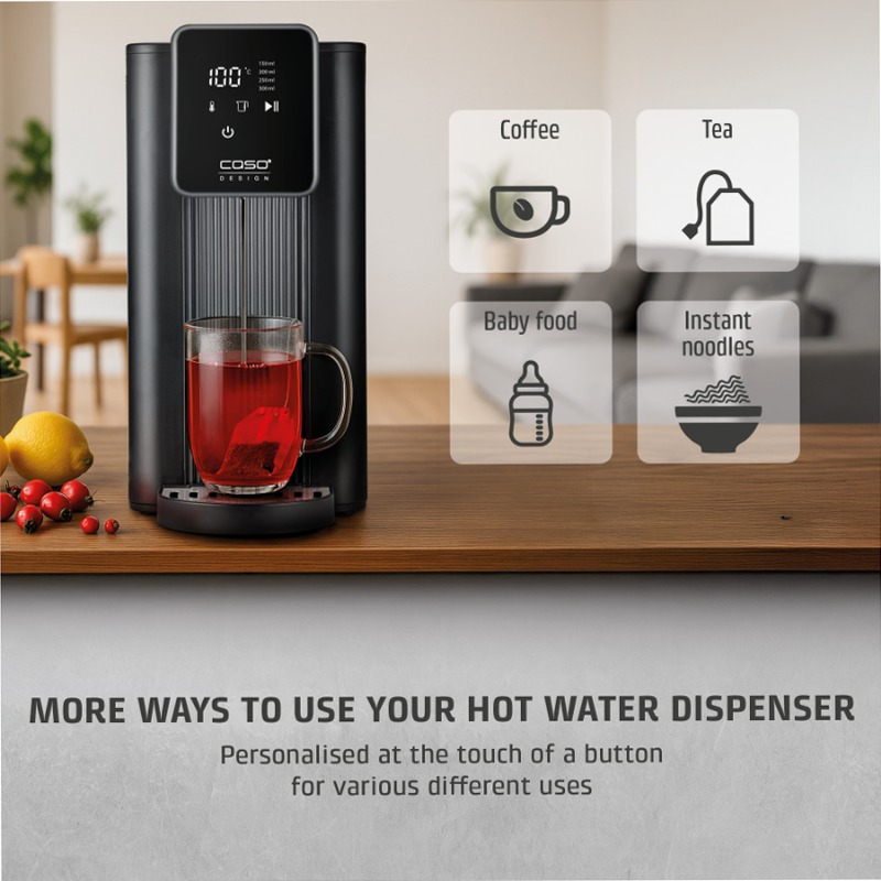 CASO Design HW 616 Turbo Dispenser ad acqua calda Acciaio