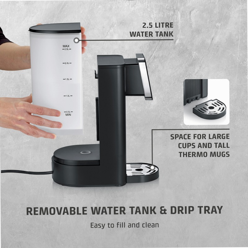 CASO Design HW 616 Turbo Dispenser ad acqua calda Acciaio