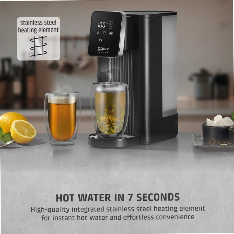 CASO Design HW 616 Turbo Dispenser ad acqua calda Acciaio