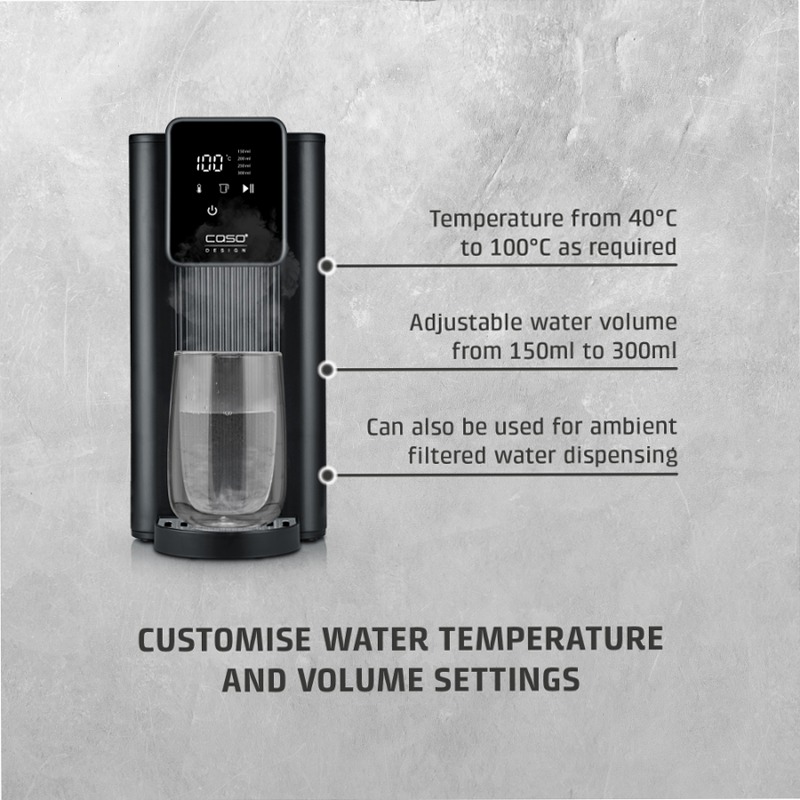 CASO Design HW 616 Turbo Dispenser ad acqua calda Acciaio