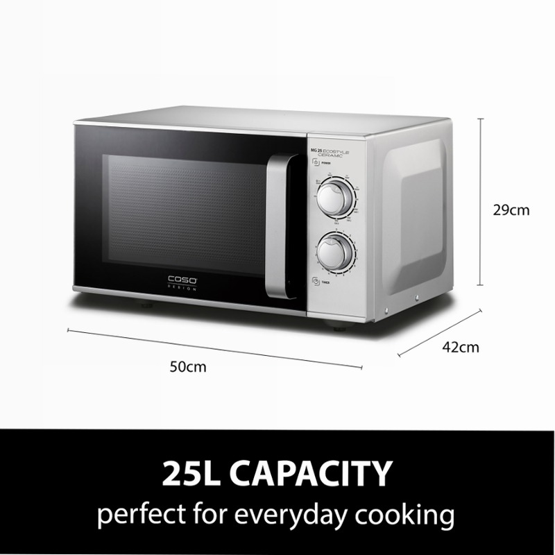 CASO Design MG 25 Ecostyle Ceramic Microonde & Grill Bianco