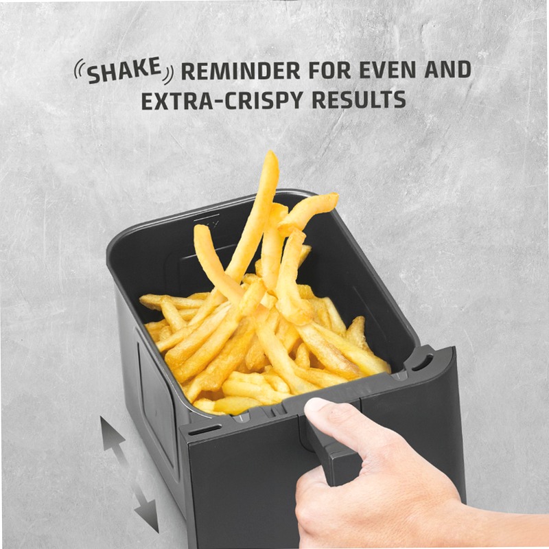 CASO Design AirFry DuoChef - Friggitrice ad Aria Multiuso 14lt Argento