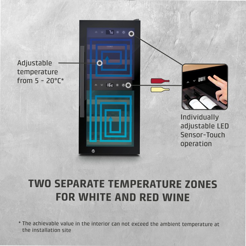 CASO Design WineExclusive 24 Smart Black