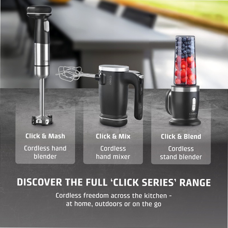 CASO Design Click &amp; Mash Blender a mano senza cordone