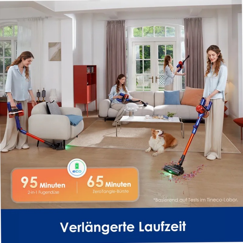 Tineco Pure One S70 Aspirapolvere Intelligente Senza Fili 0.6lt A Arancione 200w
