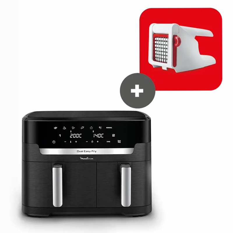 Pack Esclusivo Online - Dual Easy Fry XXL + Tagliapatate | Moulinex