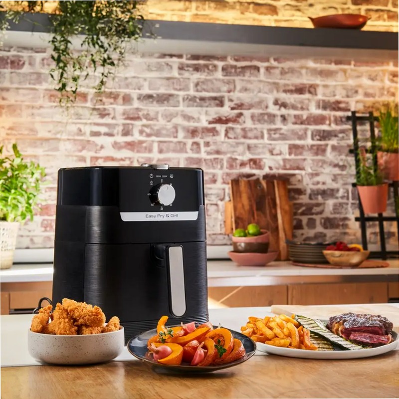 Easy Fry & Grill - Friggitrice ad Aria 4.6L 4.6lt Alluminio