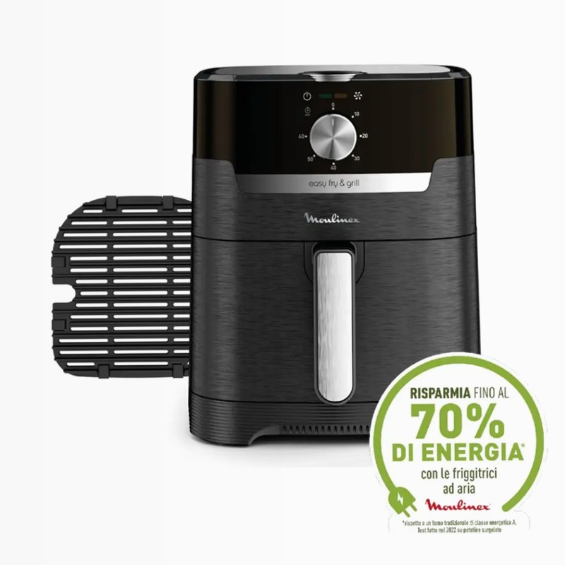 Easy Fry & Grill - Friggitrice ad Aria 4.6L 4.6lt Alluminio