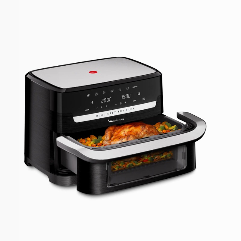 Friggitrice ad Aria Dual Easy Fry Flex - Capacità 9L/2,5kg 9lt Beige