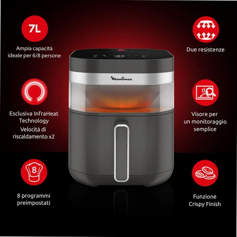 Easy Fry Infrared - Friggitrice ad Aria per Risultati Croccanti