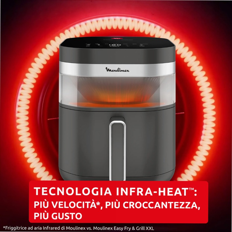 Easy Fry Infrared - Friggitrice ad Aria per Cotti Croccanti 7lt Beige