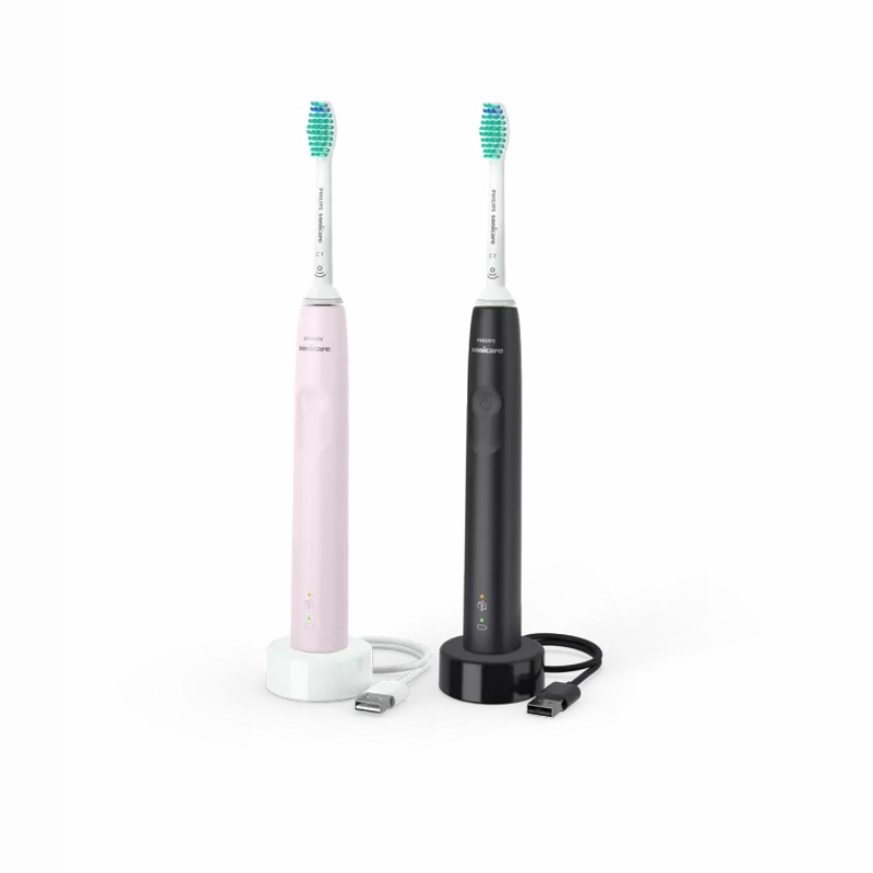 Spazzolini Sonicare HX3675/15 - Nero/Rosa