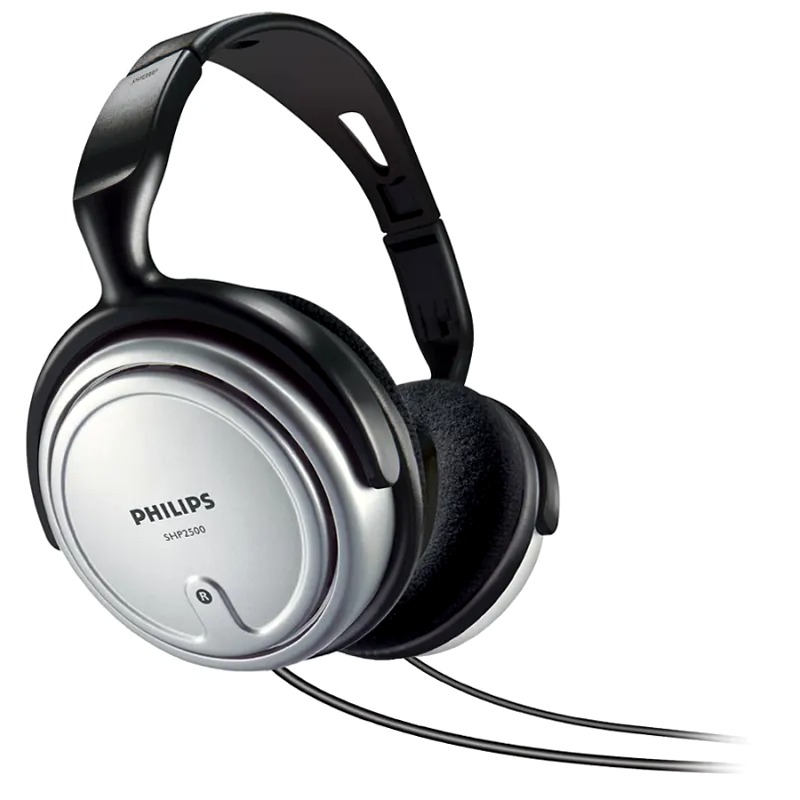 Cuffia TV con filo SHP2500/10 Philips Nero Over-Ear
