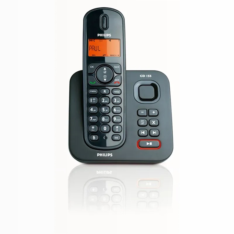 Philips CD1551B/23 - Telefono cordless con segreteria