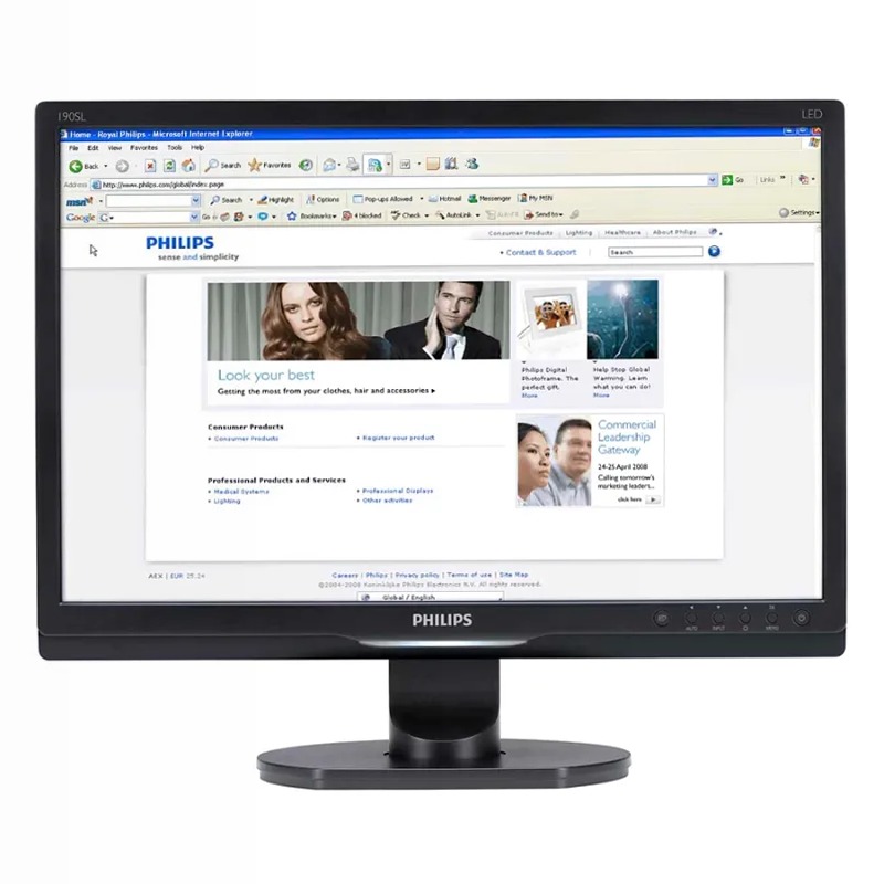 Brilliance Monitor LCD LED 190SL1SB/00 | Philips Nero