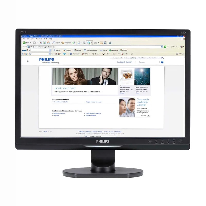 Brilliance Monitor LCD LED 190SL1SB/00 | Philips Nero