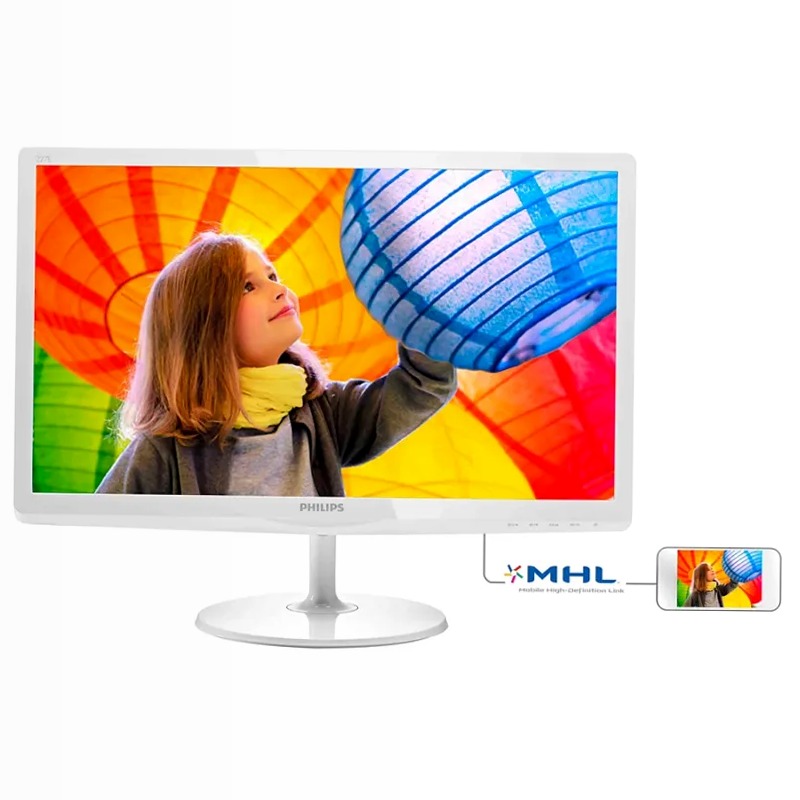 Monitor LCD Philips 227E6QDSW/01 22" Bianco IPS