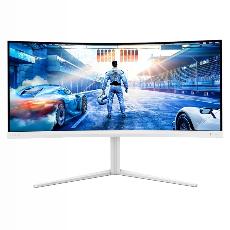 Monitor VA Curvo 34" WQHD 180Hz Bianco