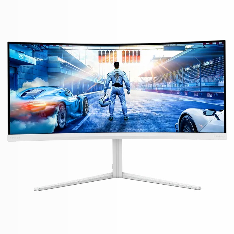 Monitor VA Curvo 34" WQHD 180Hz Bianco