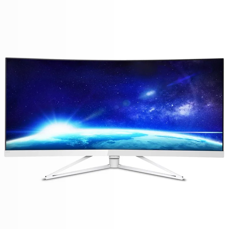 Brilliance Display LCD UltraWide curvo 349X7FJEW/01 | Philips 34" Bianco VA 3440 x 1440