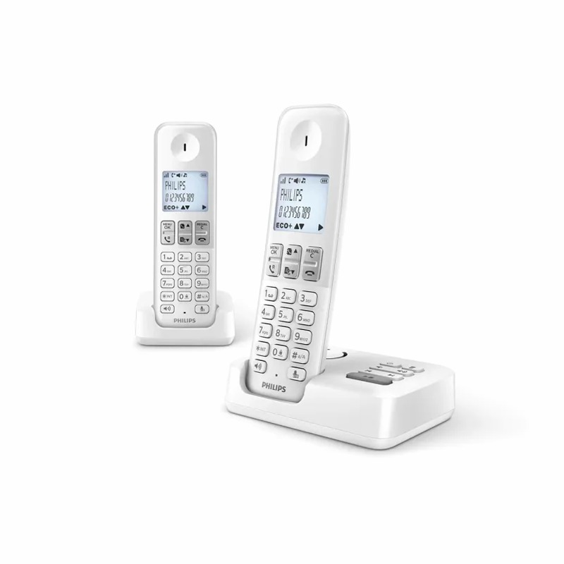 Philips D2552W/34 - Telefono Cordless con Segreteria