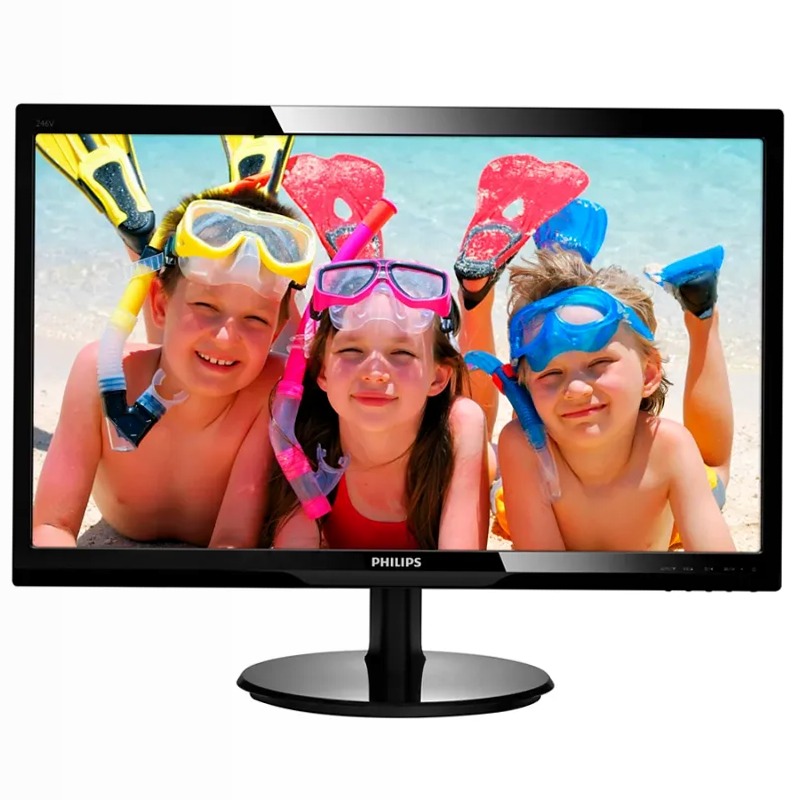 Monitor LCD Philips 246V5LDSB/00 Nero