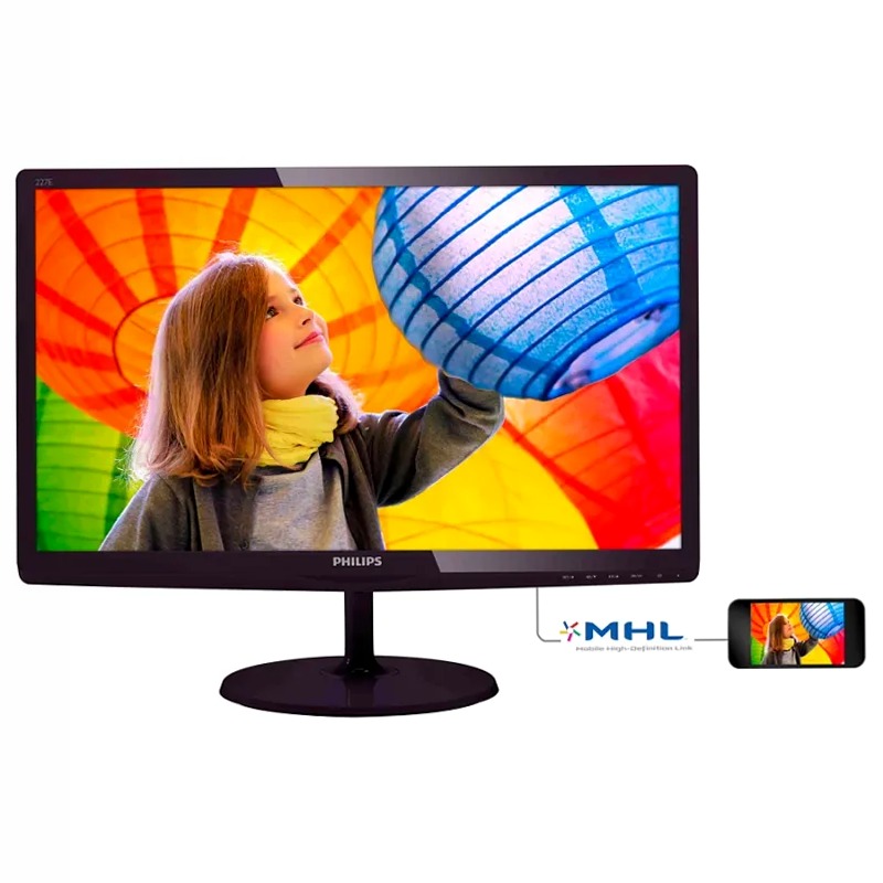 Monitor LCD Philips 227E6QDSD/00 22" Nero IPS