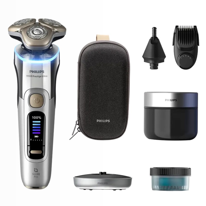 Philips i9000 Prestige Ultra Rasoio elettrico Wet & Dry