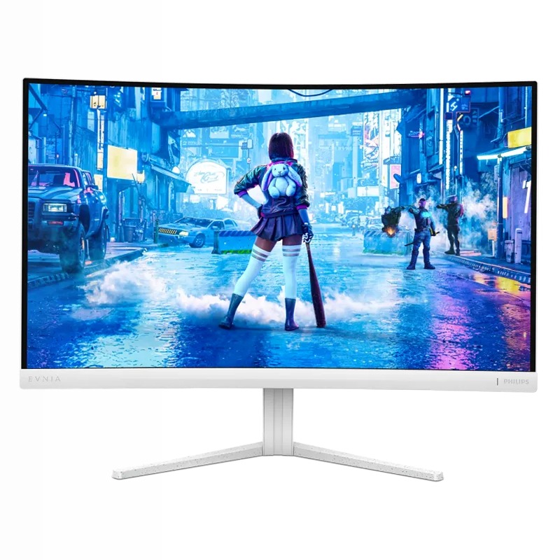Curved Fast VA Gaming Monitor - Evnia 27" Bianco