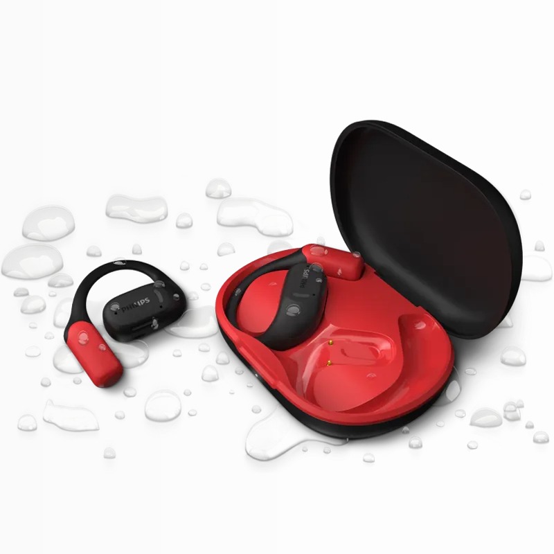 Cuffie sportive True Wireless Philips Nero Open-Ear