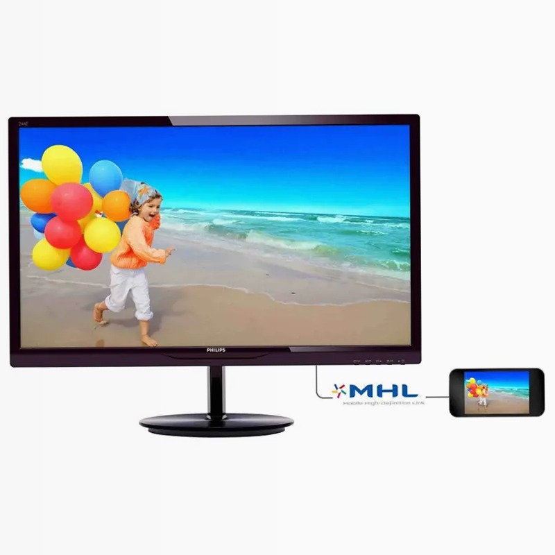 Monitor Philips SmartImage Lite 244E5QHSD/01 24" LCD Nero IPS