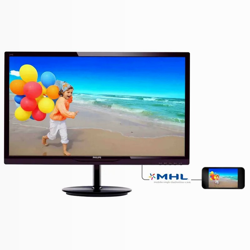Monitor Philips SmartImage Lite 244E5QHSD/01 24" LCD Nero IPS