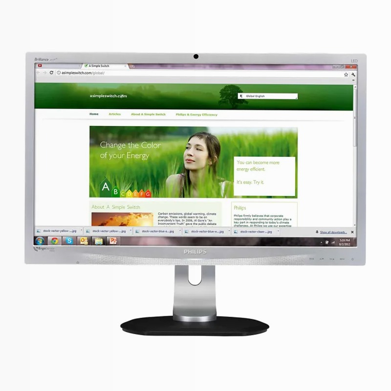 Brilliance Monitor LCD, retroilluminazione LED 241P4LRYES/01 | Philips