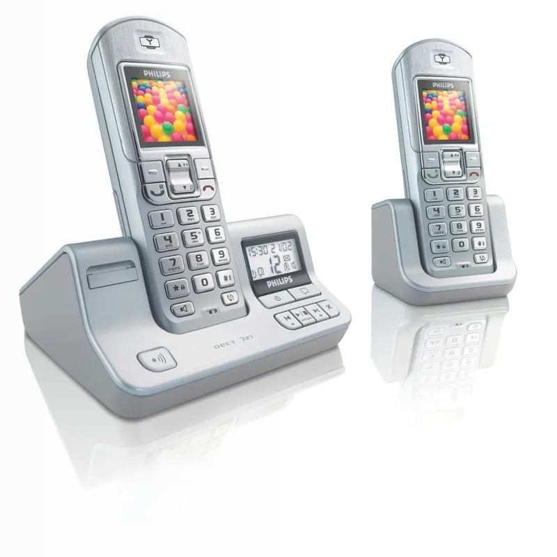 Philips DECT7272S Cordless Phone - Rispondi in Assenza